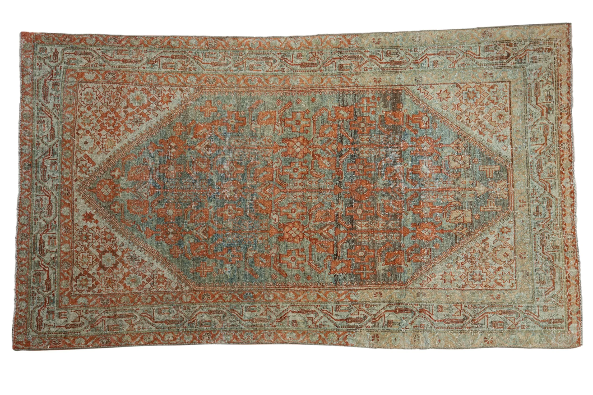 4x7.5 Antique Distressed Serbend Rug
