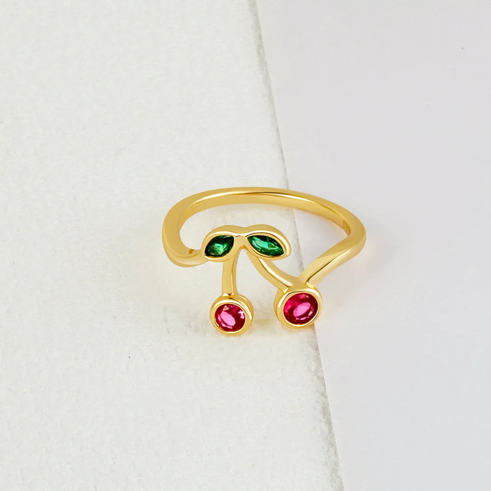 925 Silver Elegant Beautiful Cherry Set