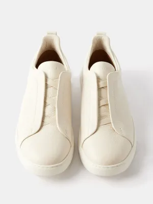 $950 ERMENEGILDO ZEGNA - COUTURE "Triple Stitch" Sneakers - 7.5 US (40.5 EU)