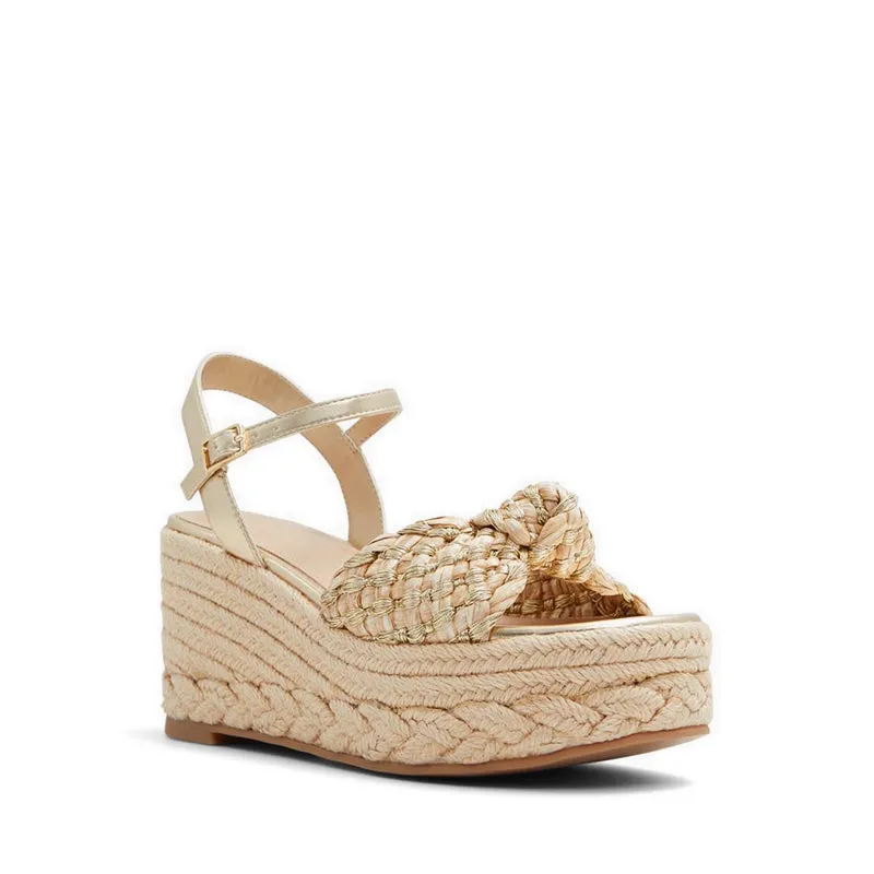 Aldo Annamarie Women Wedge Sandals - Gold
