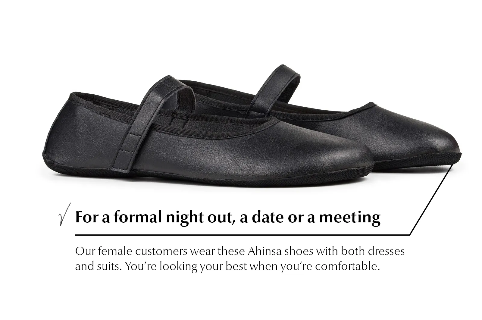 Ananda Barefoot Dress shoes - Black