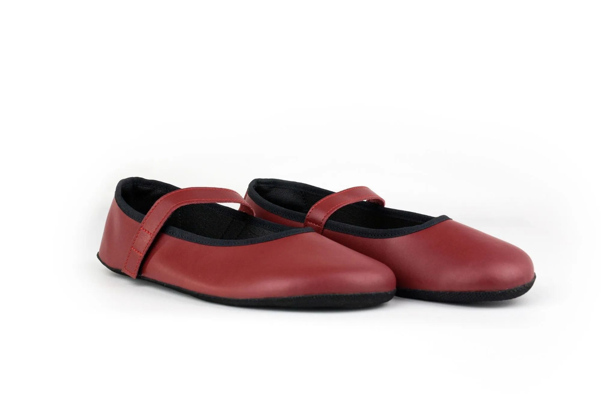 Ananda Barfuß-Ballerinas - Burgunderrot