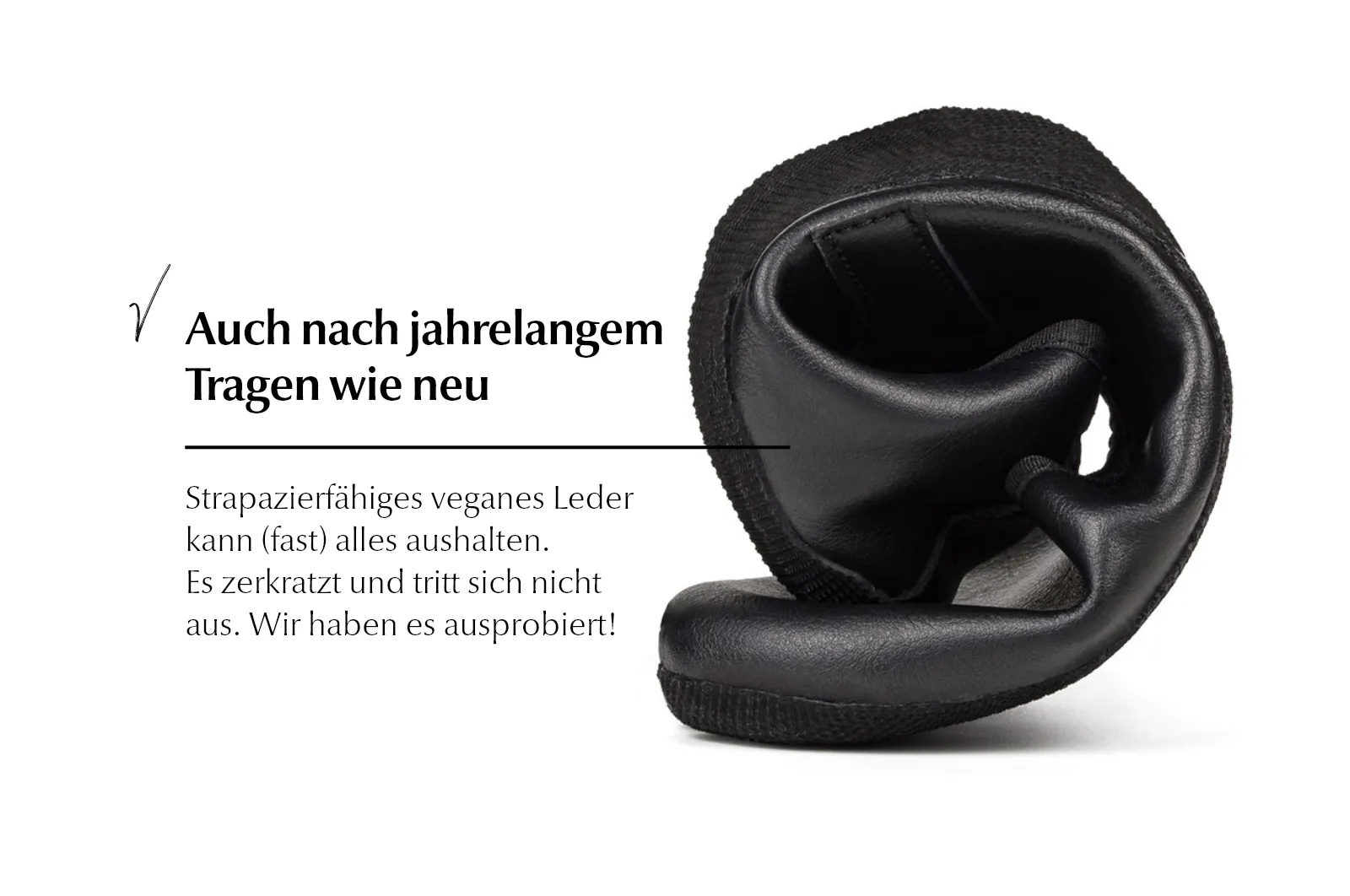 Ananda Barfuß-Ballerinas - Schwarz