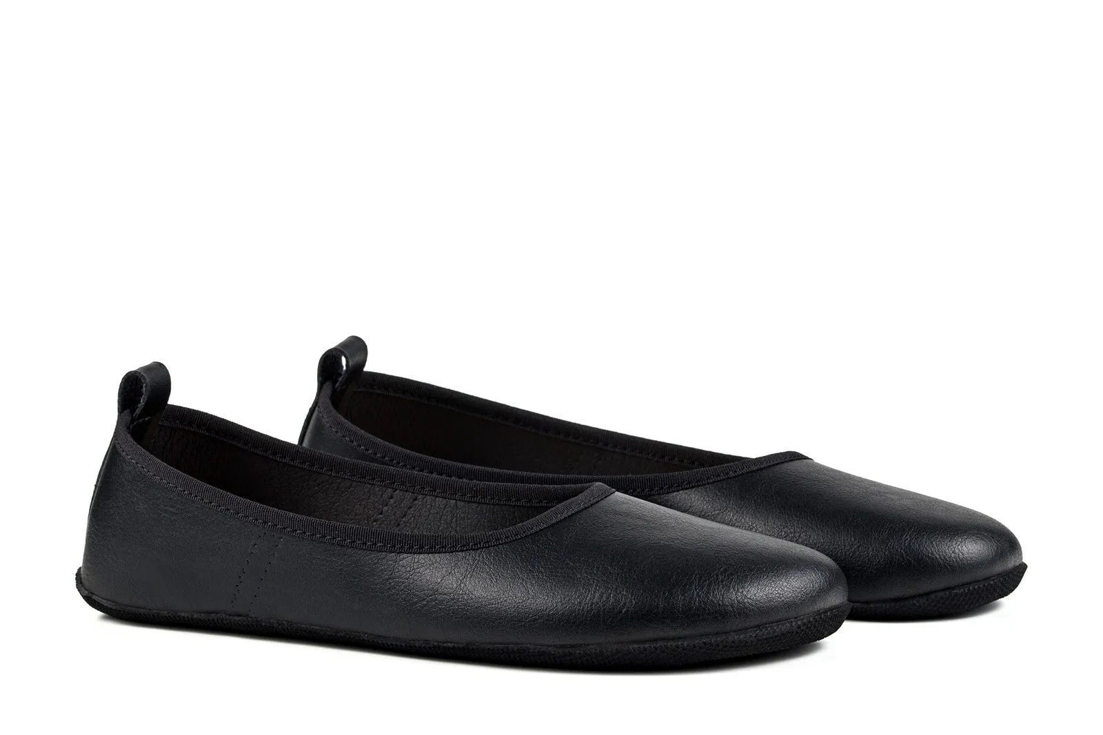 Ananda Extra-Schmale Barfuß-Ballerinas - Schwarz