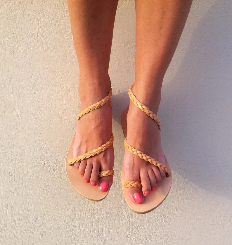 Ancient Greek Unkle Strap Sandals