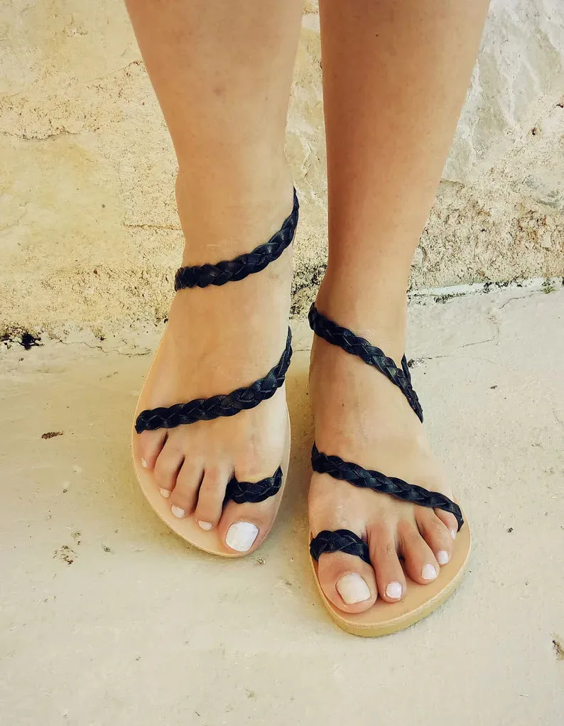 Ancient Greek Unkle Strap Sandals