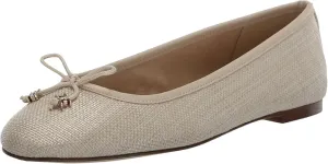 Ballet Flats Sam Edelman Slip Felicia Wide Rounded Toe Light On Robust Flexible Waterproof Natural
