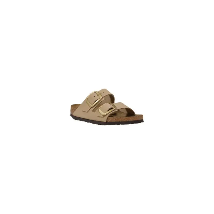 Beige Double Buckle Sandal