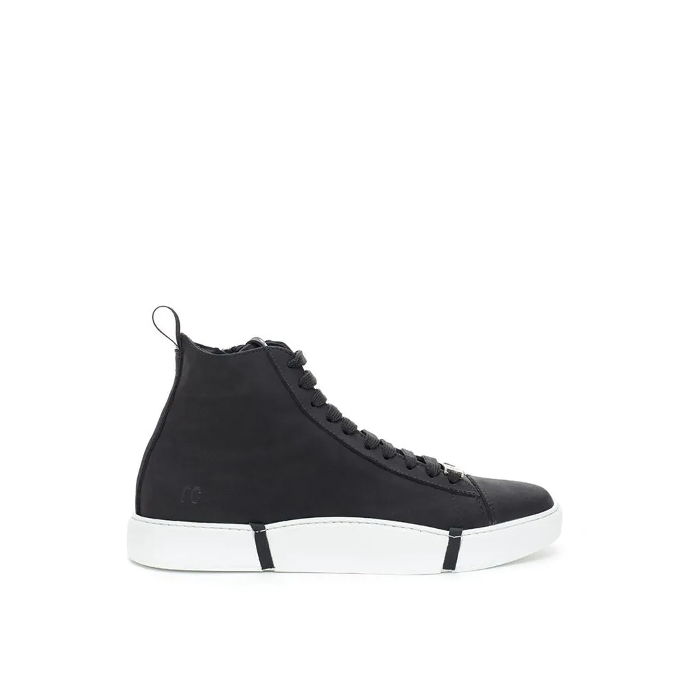 Black Suede Leather Sneaker