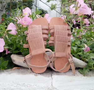 Boho ankle strap sandals