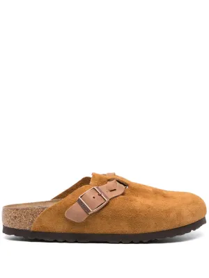 Boston suede leather slippers