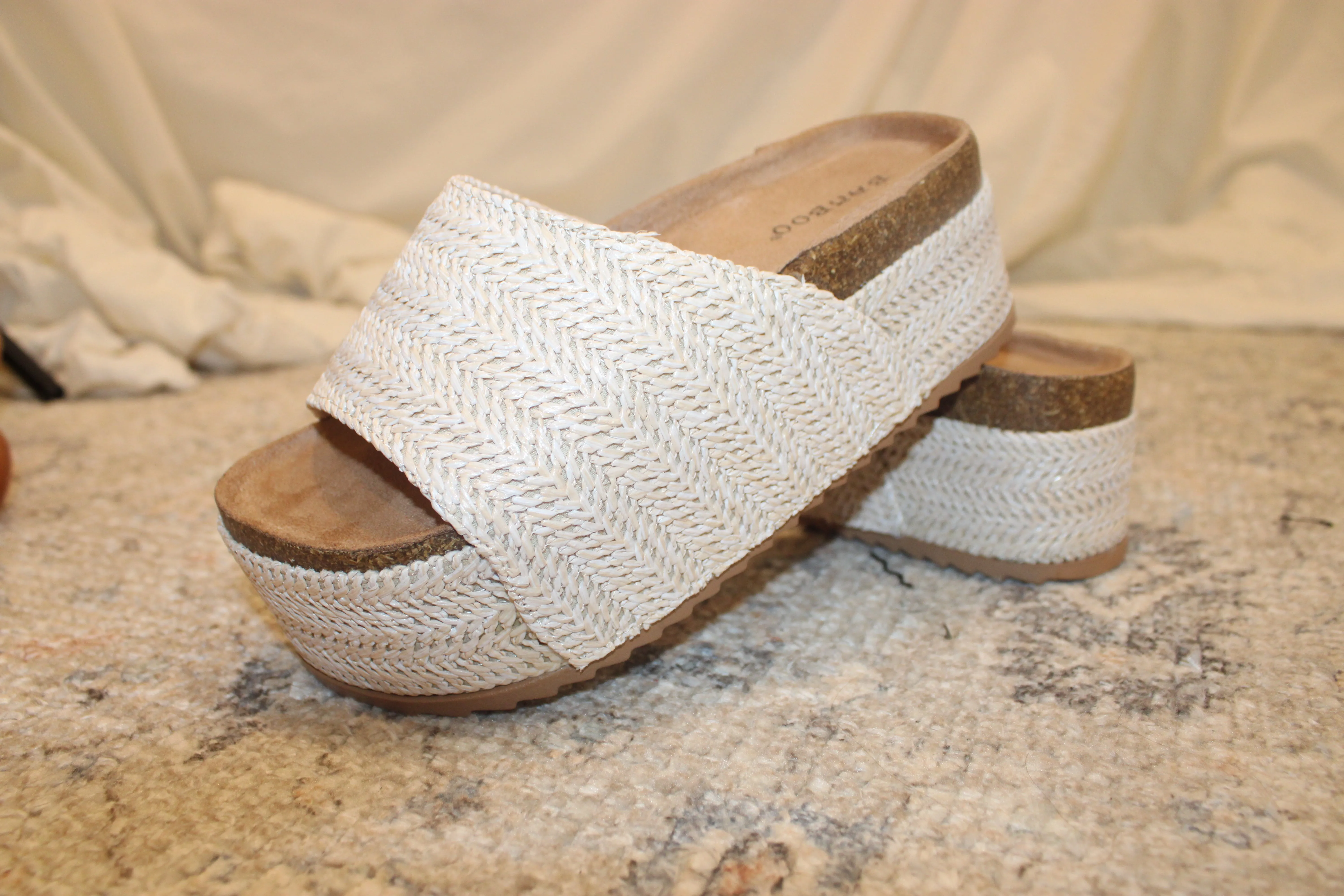 Breezy Natural Platform Sandals