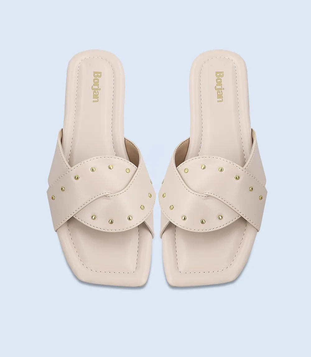 BW10036-OFF WHITE-Women Slipper