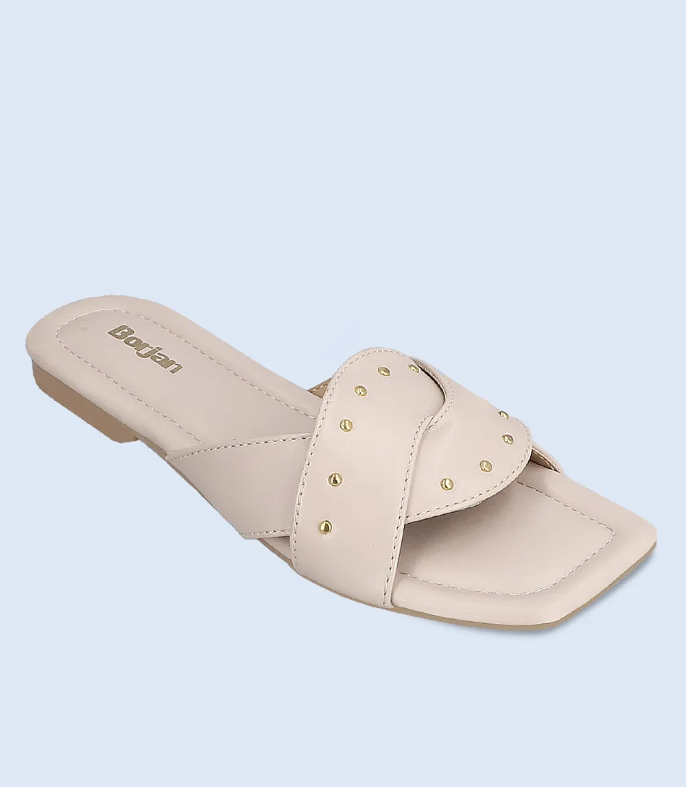 BW10036-OFF WHITE-Women Slipper