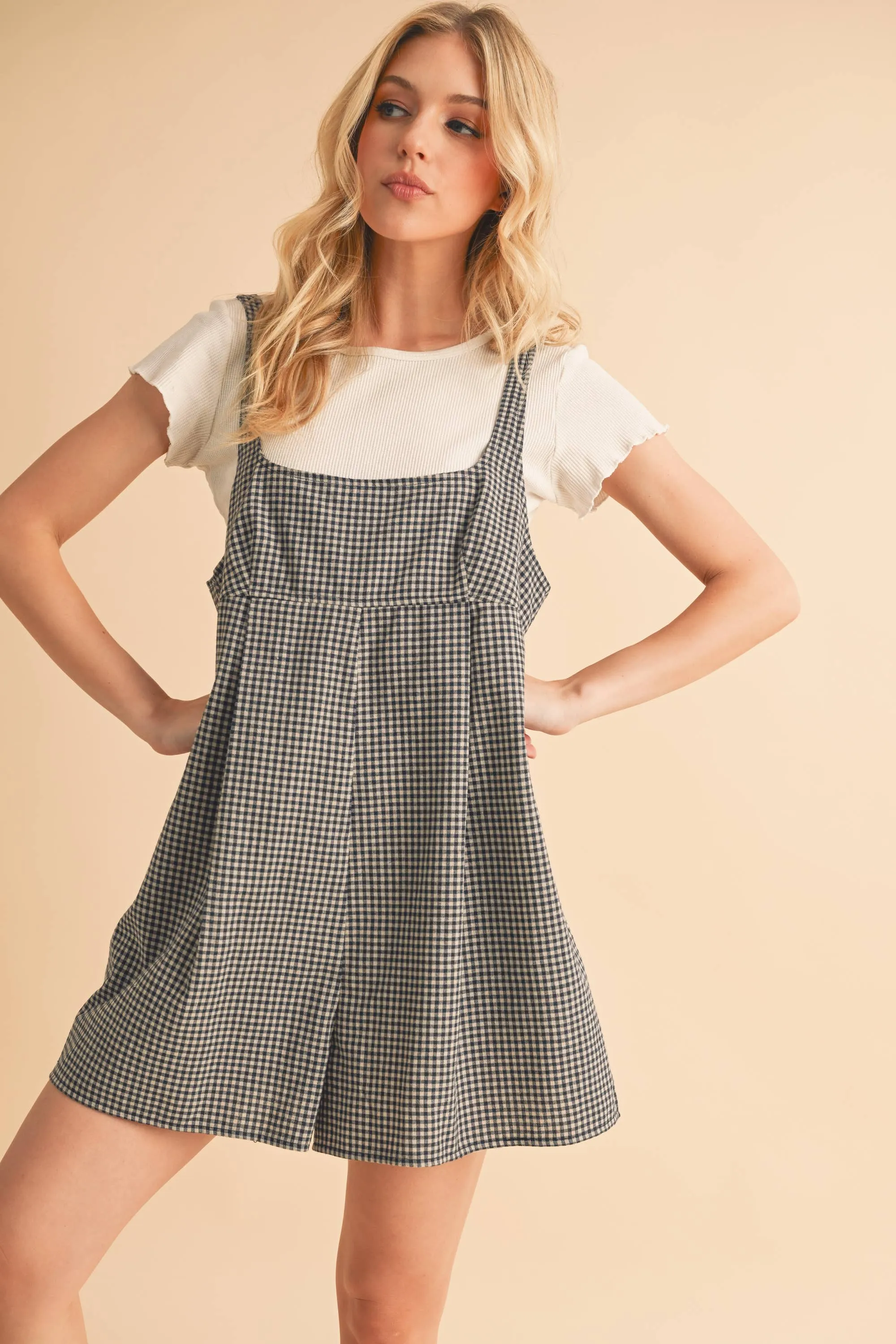 Carie Gingham Romper