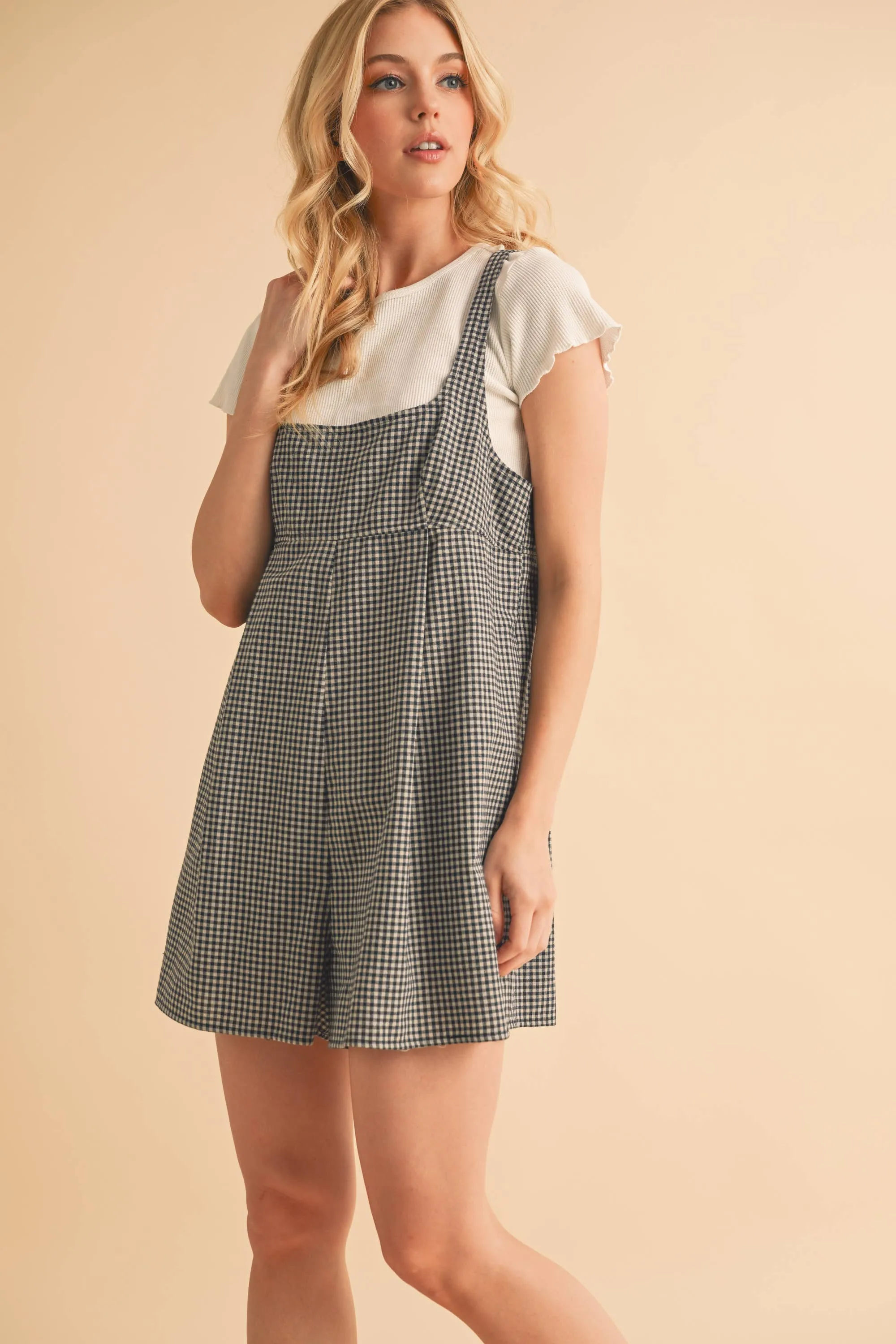 Carie Gingham Romper