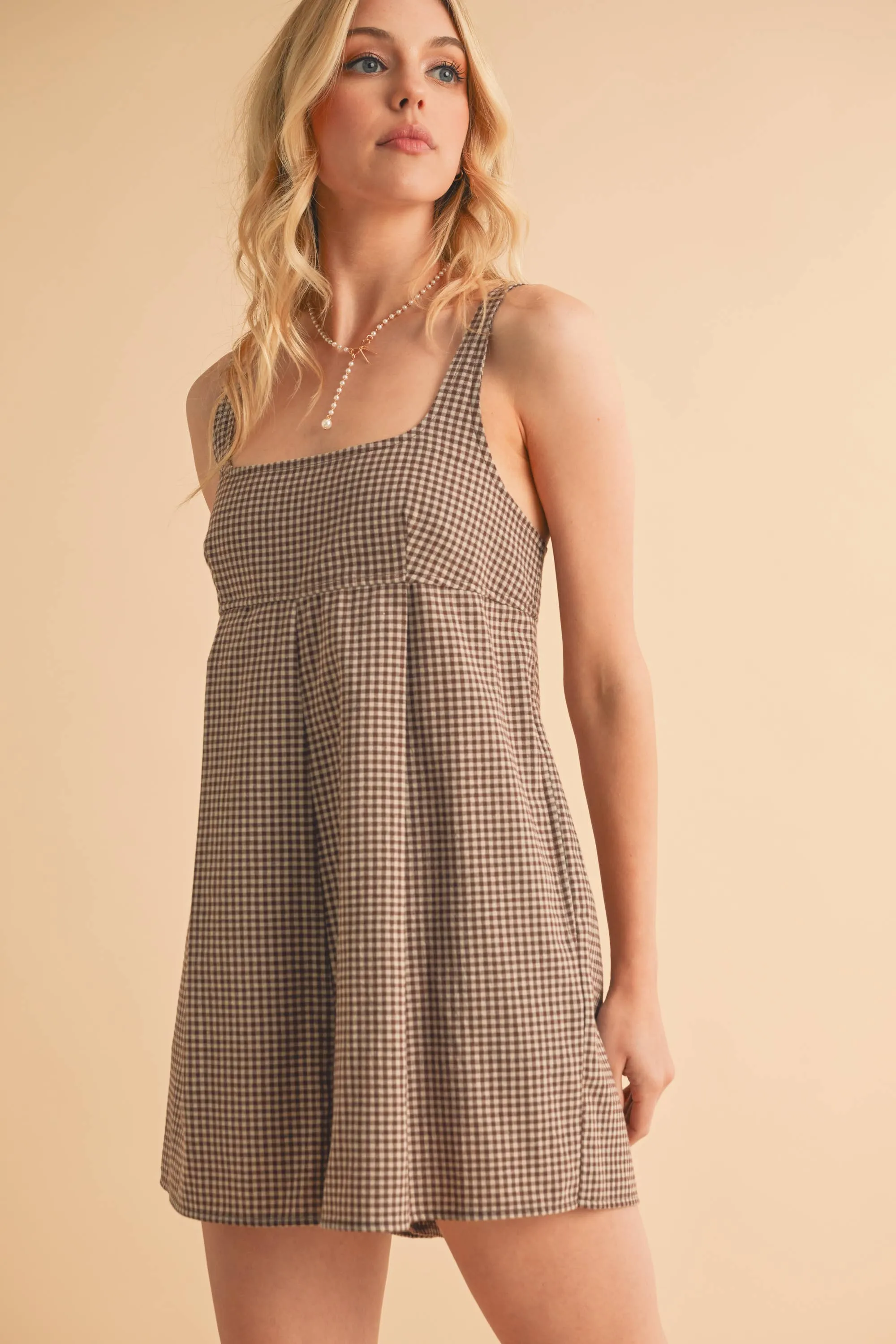 Carie Gingham Romper