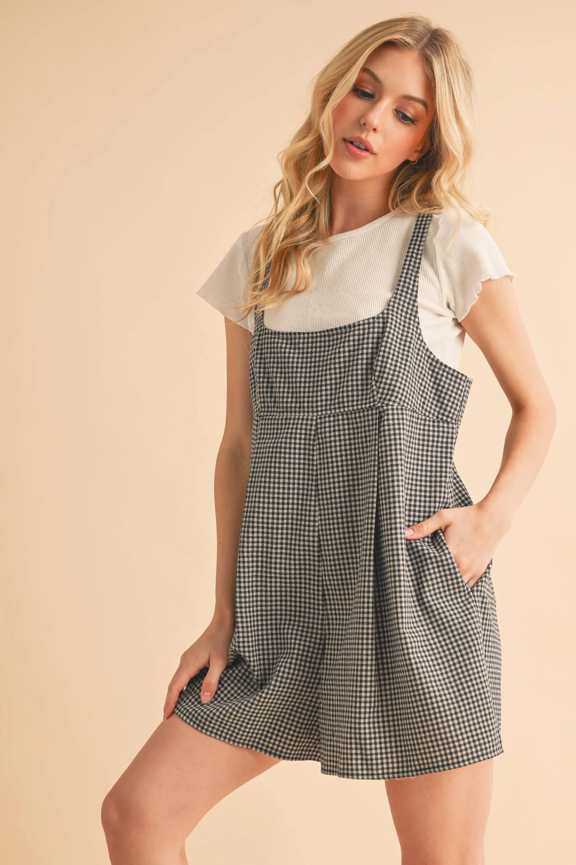 Carie Gingham Romper