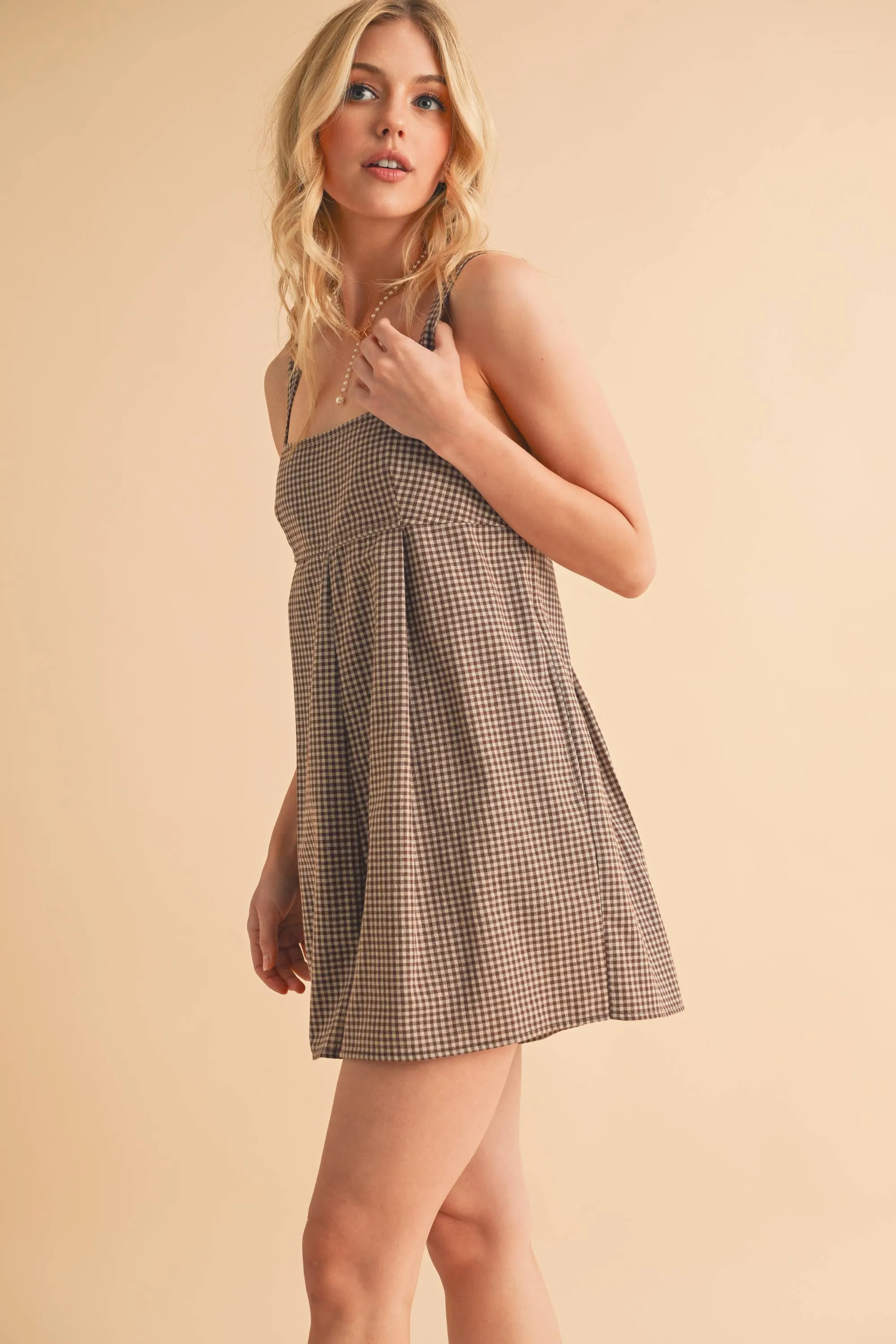 Carie Gingham Romper