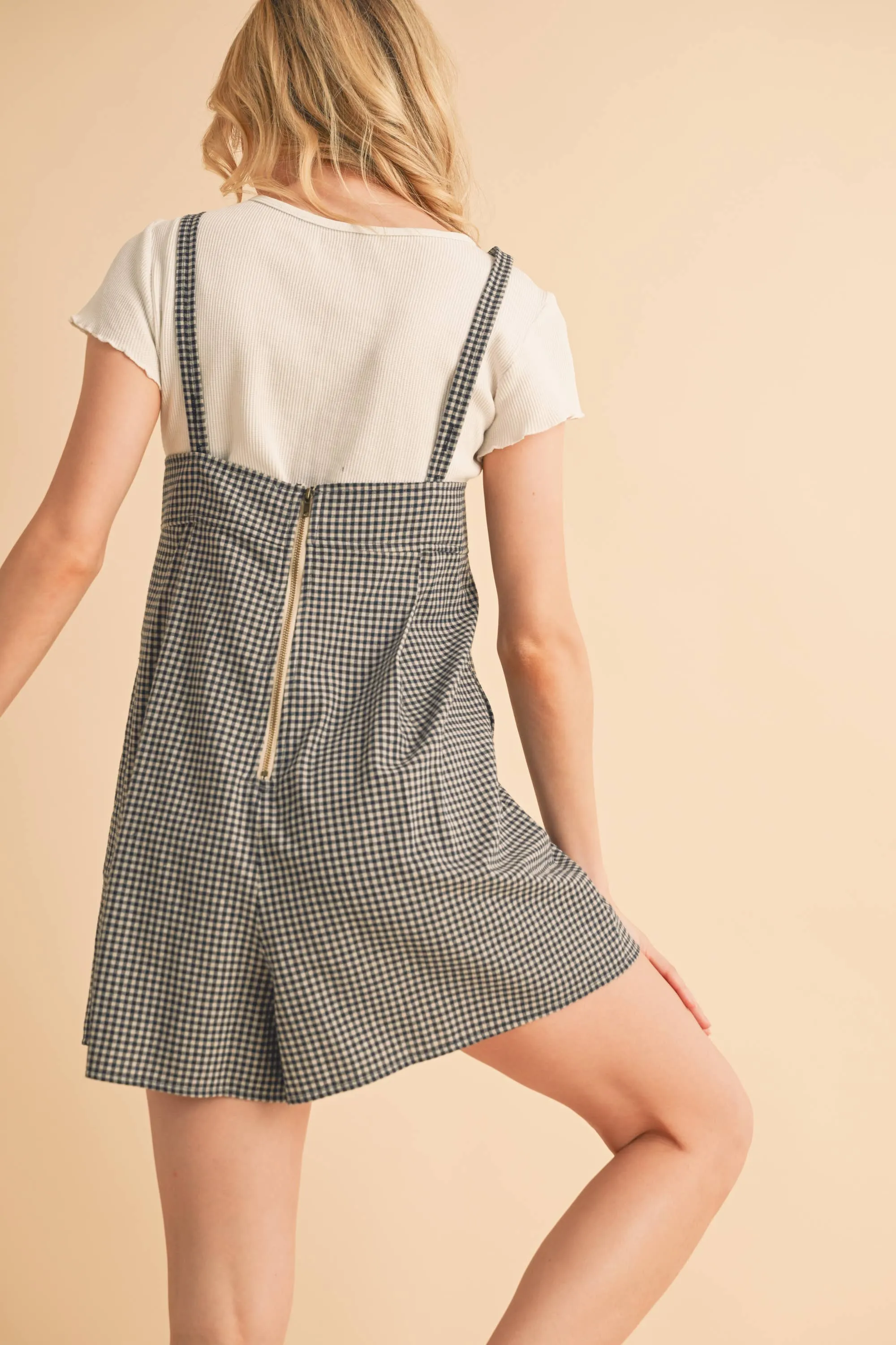 Carie Gingham Romper