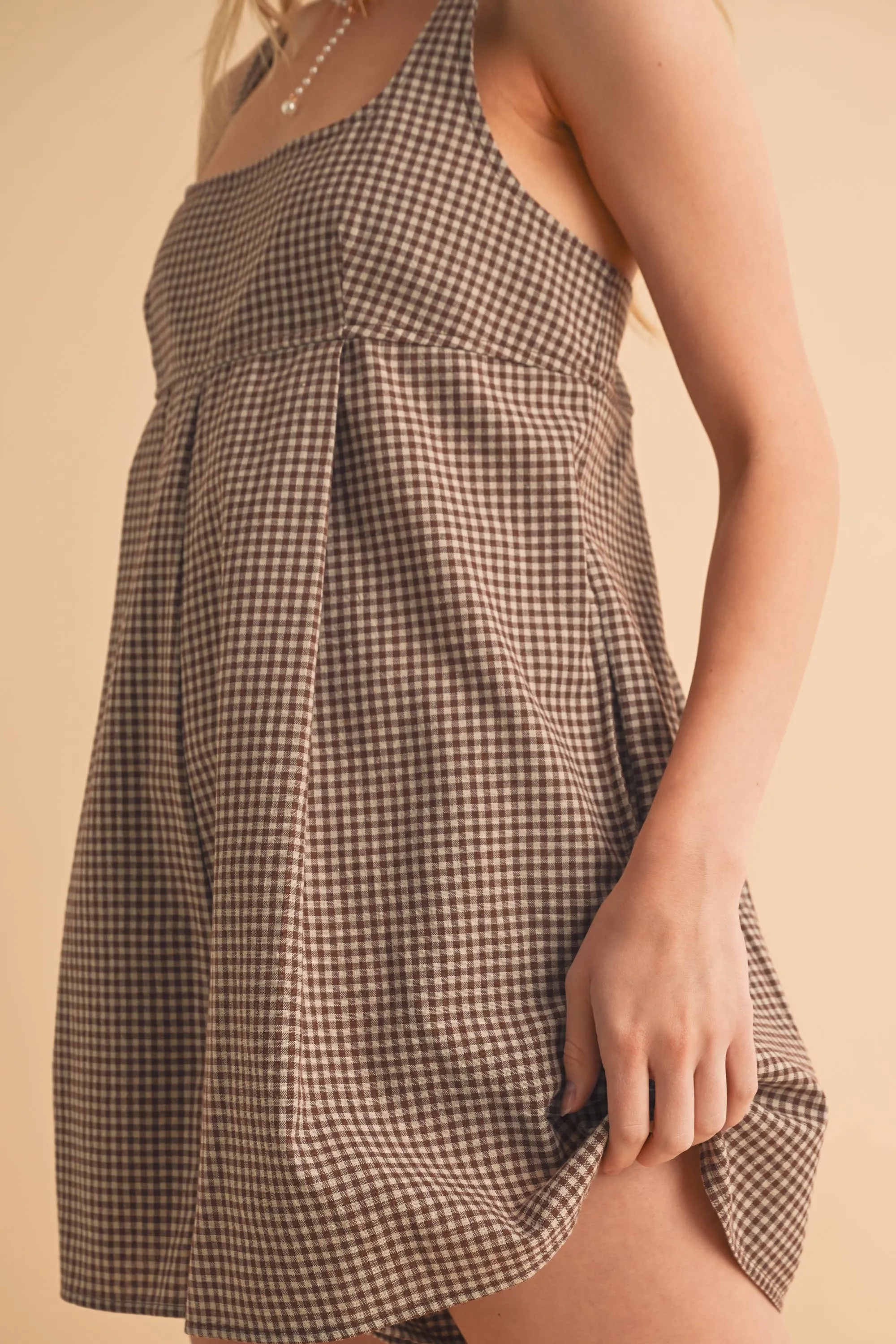 Carie Gingham Romper