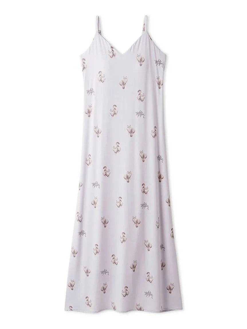 CAT Motif Camisole Lounge Maxi Dress