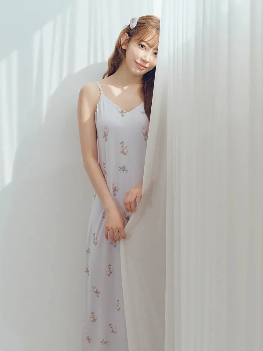 CAT Motif Camisole Lounge Maxi Dress