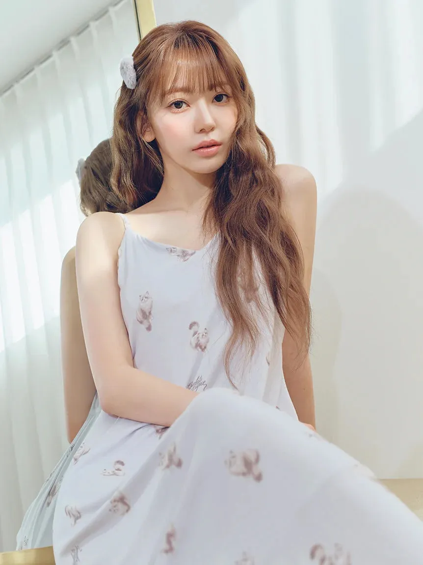 CAT Motif Camisole Lounge Maxi Dress