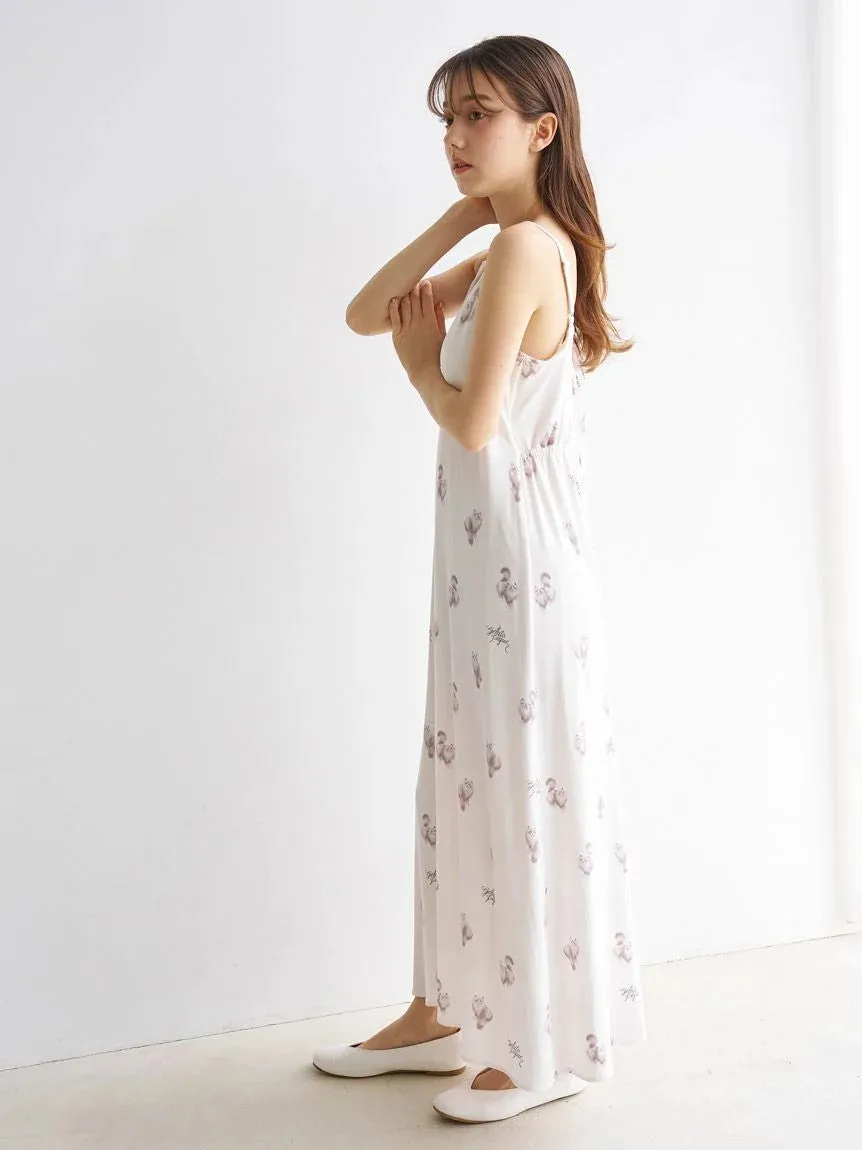 CAT Motif Camisole Lounge Maxi Dress