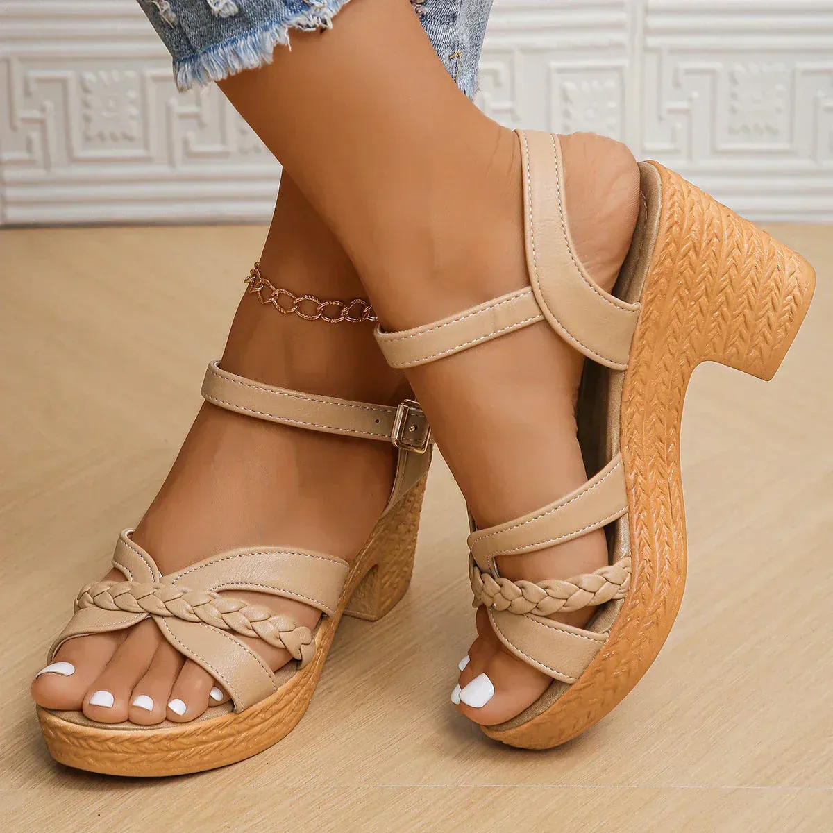 Celia | Orthopedic Mid Heel Platform Sandals