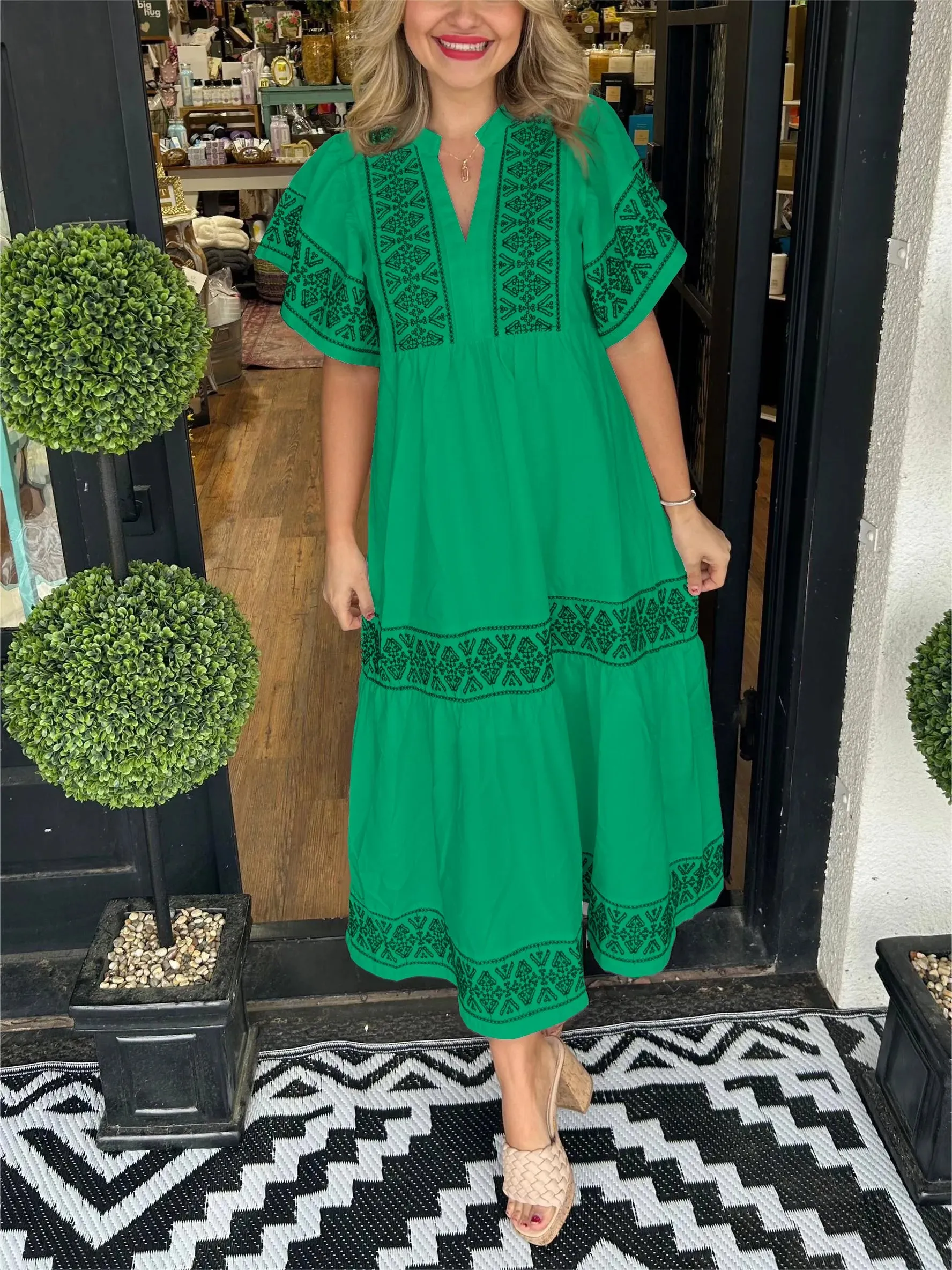 Christine Boho Maxi Dress