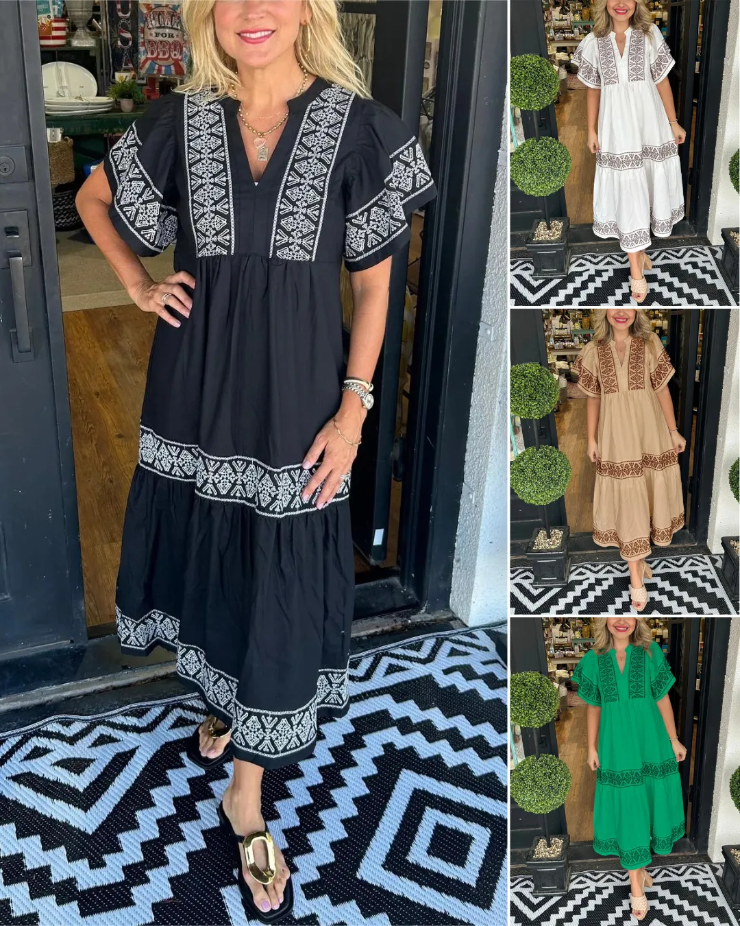 Christine Boho Maxi Dress