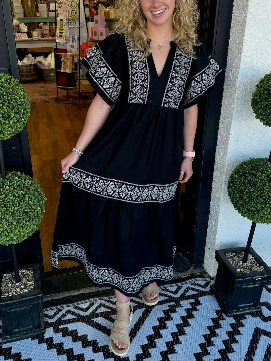 Christine Boho Maxi Dress