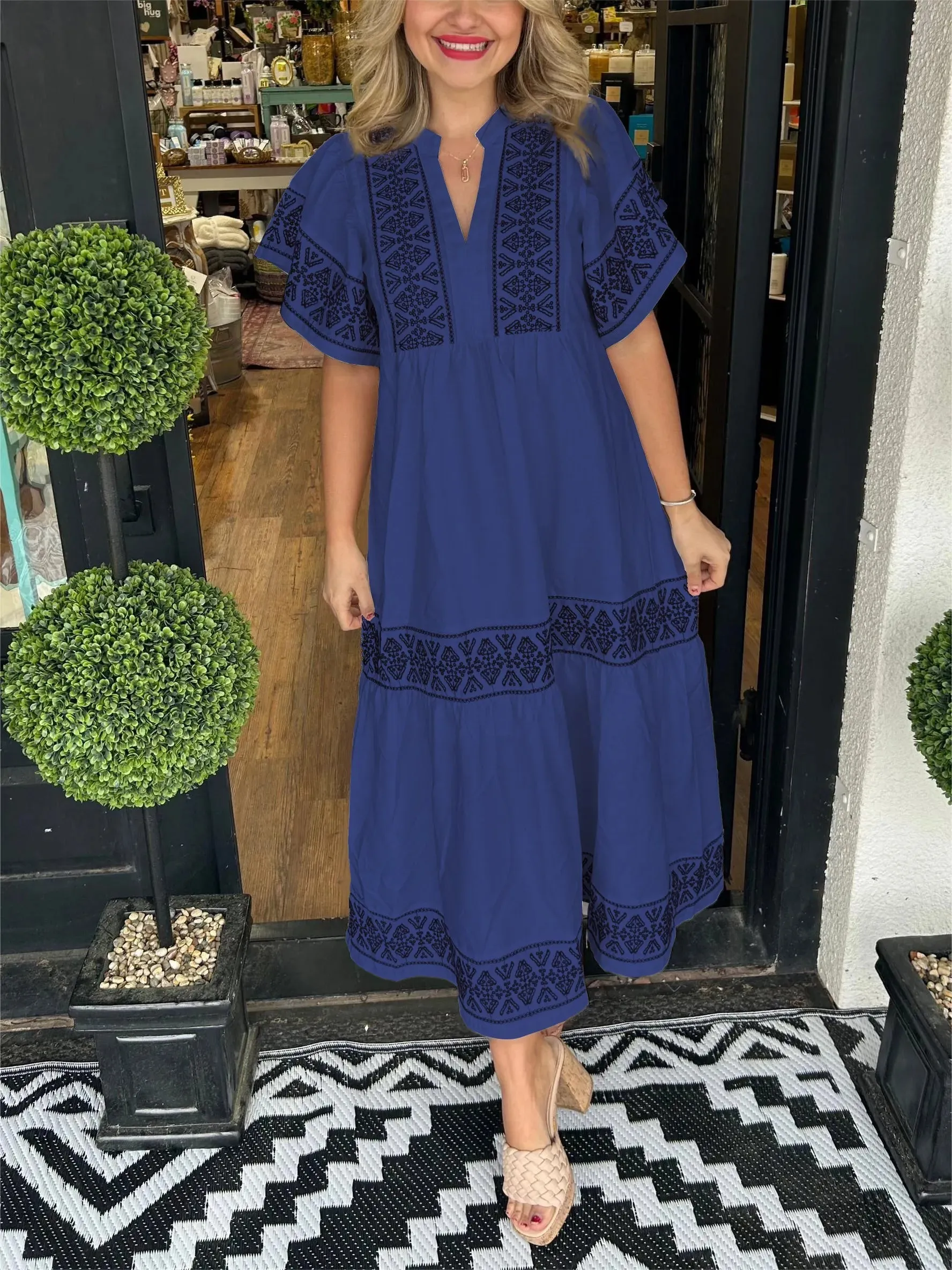 Christine Boho Maxi Dress