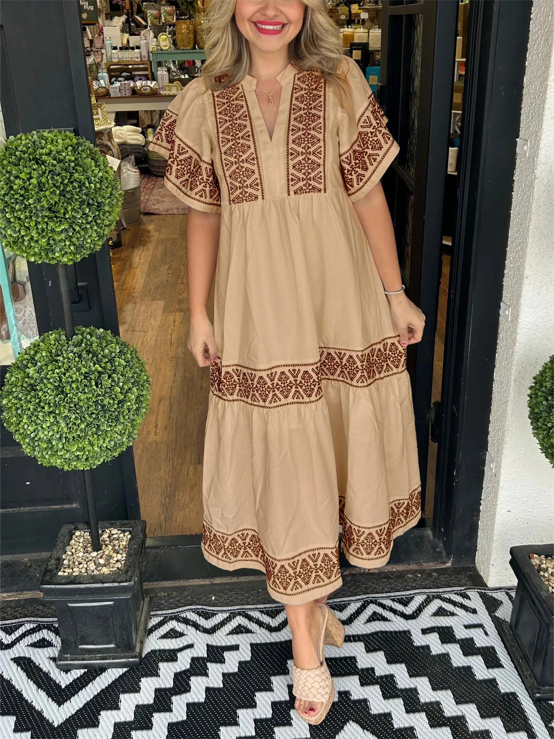Christine Boho Maxi Dress