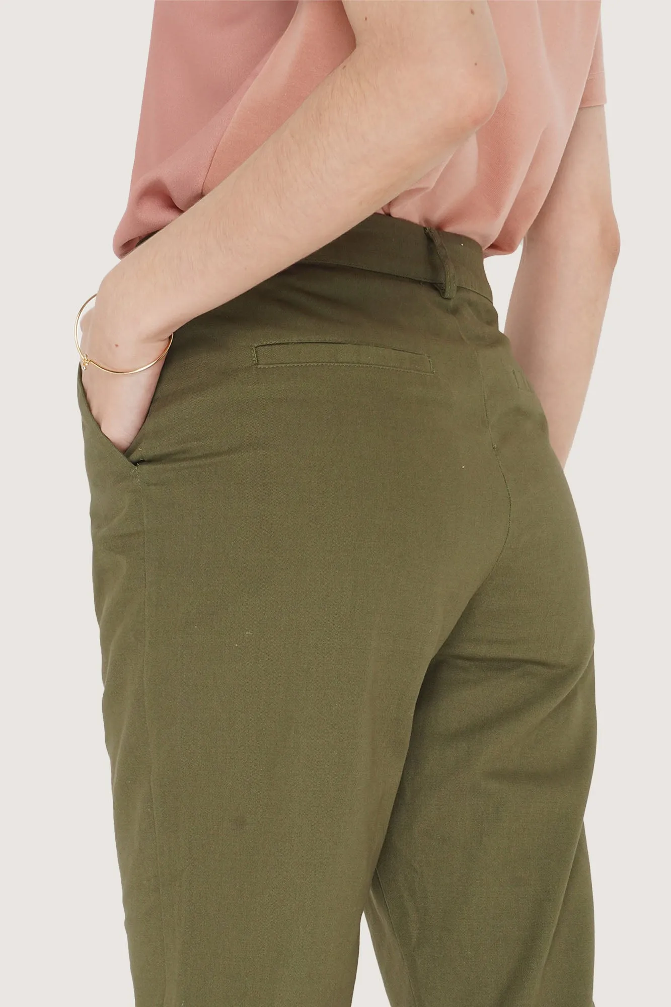 Closet Staples Cropped Ankle Length Trousers
