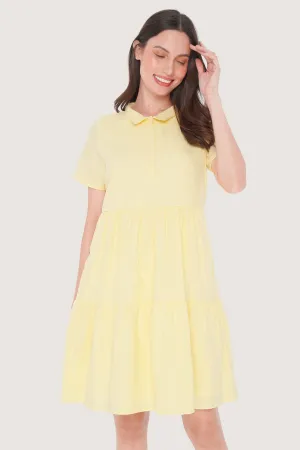 Collared Tiered Dress