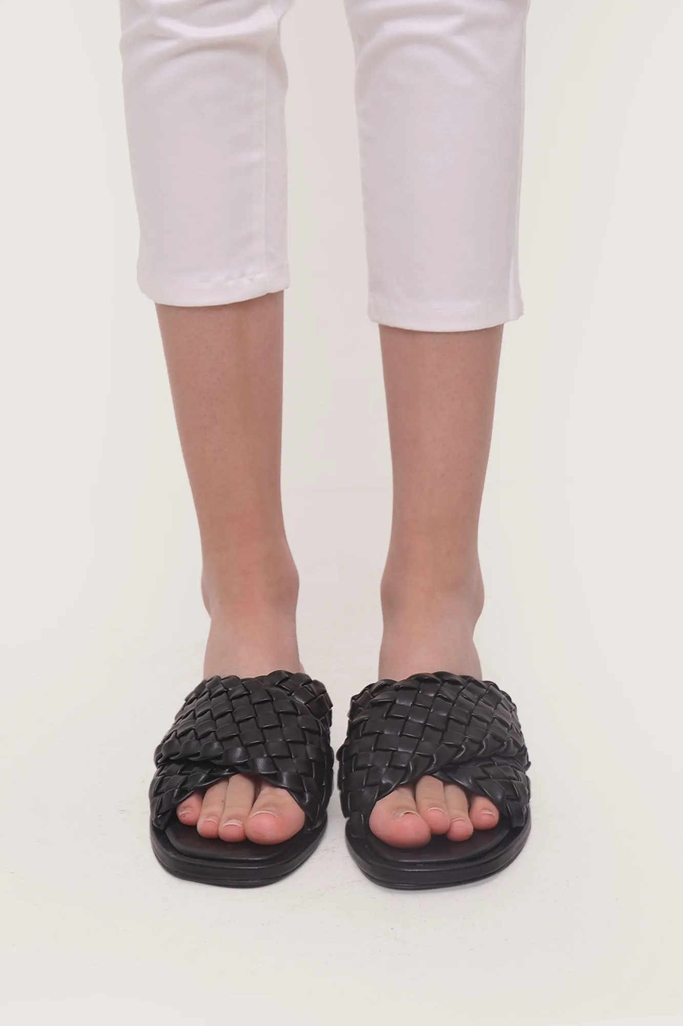 Criss Cross Braided Sandals