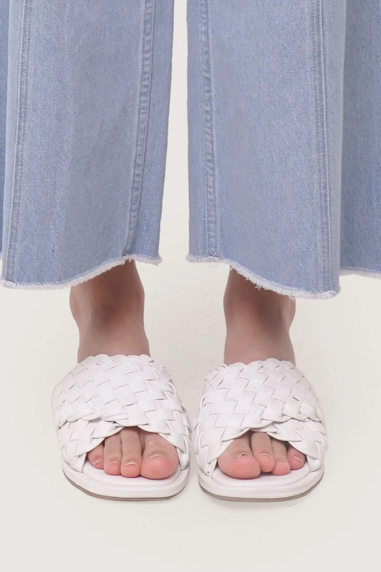 Criss Cross Braided Sandals