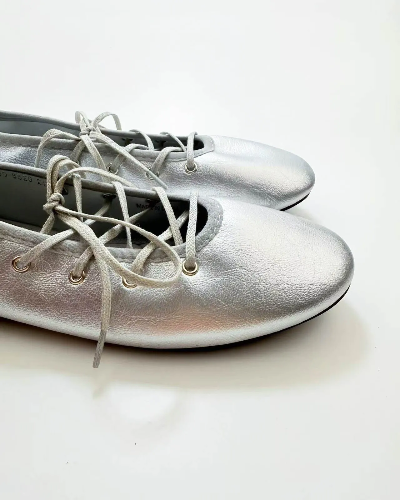 Cross Tied Ballet Flats