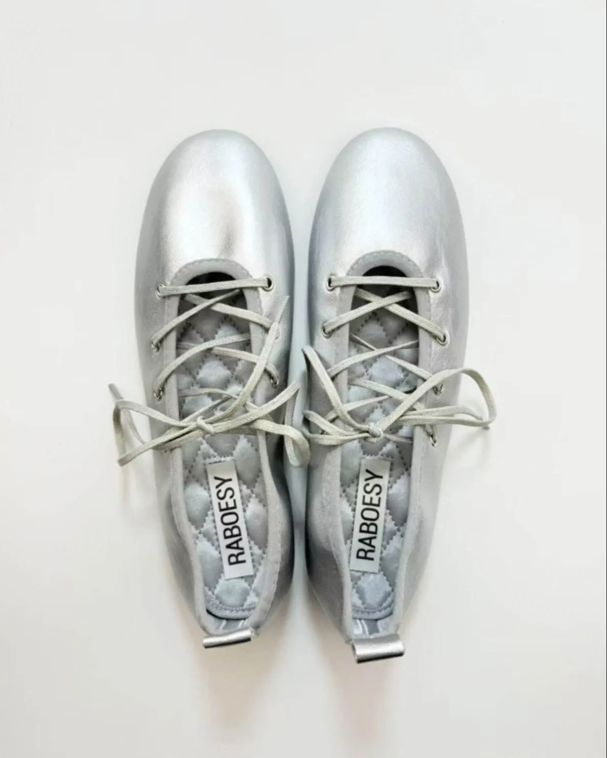 Cross Tied Ballet Flats
