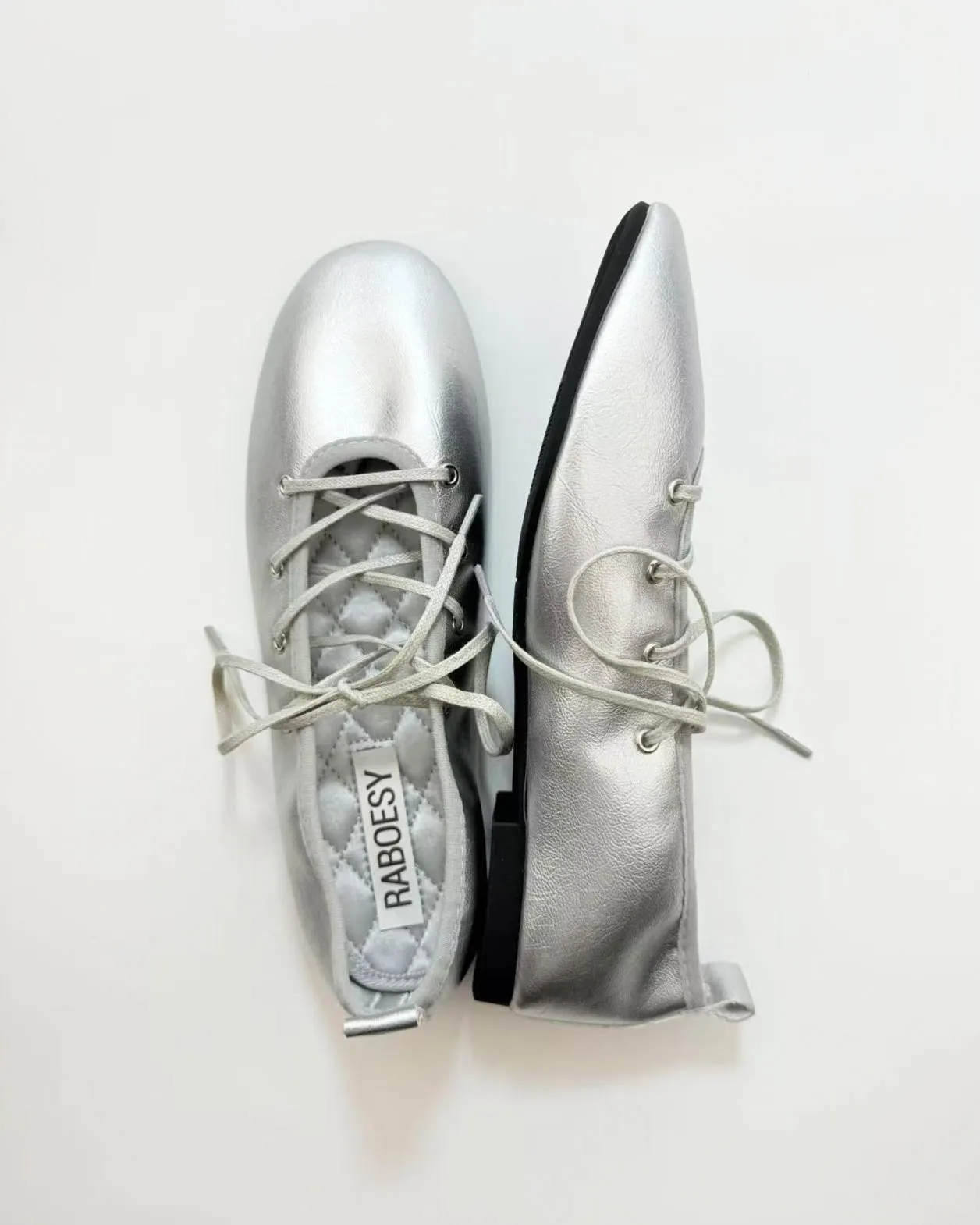Cross Tied Ballet Flats