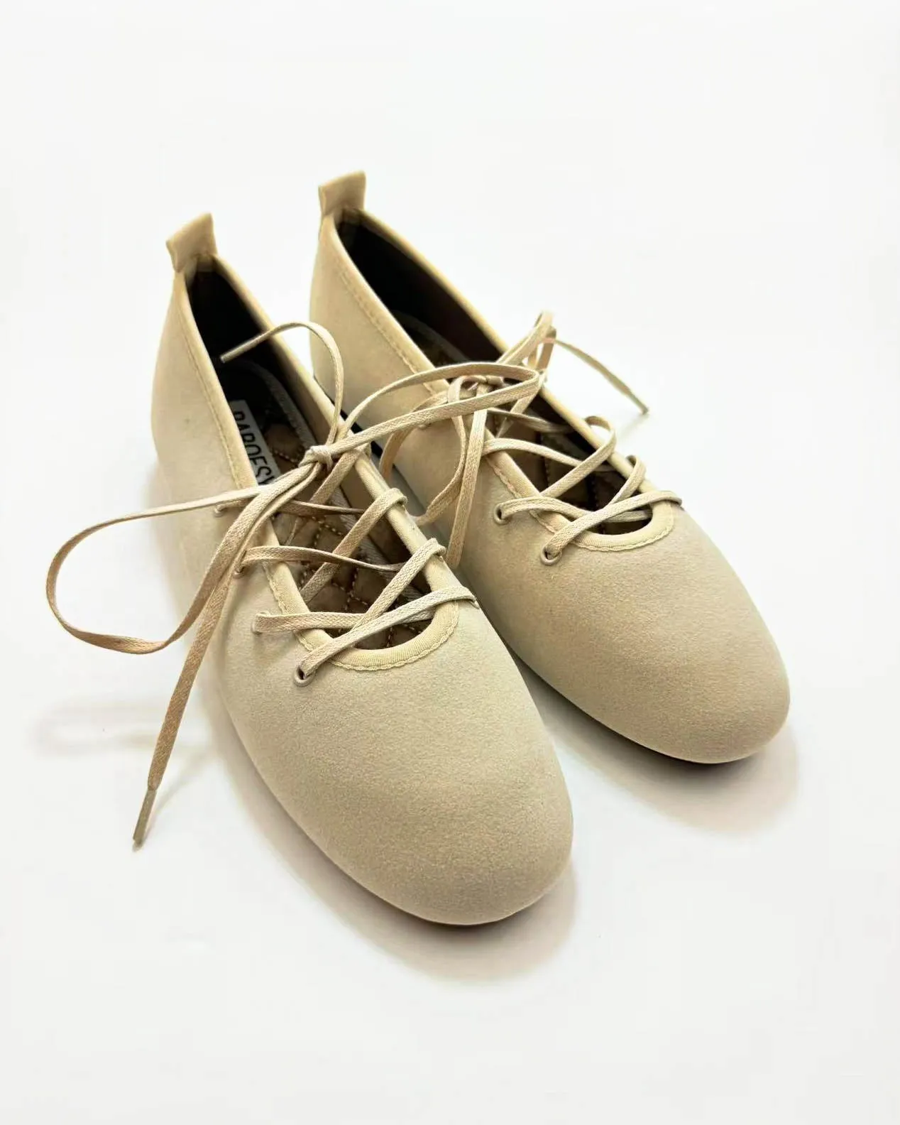 Cross Tied Ballet Flats