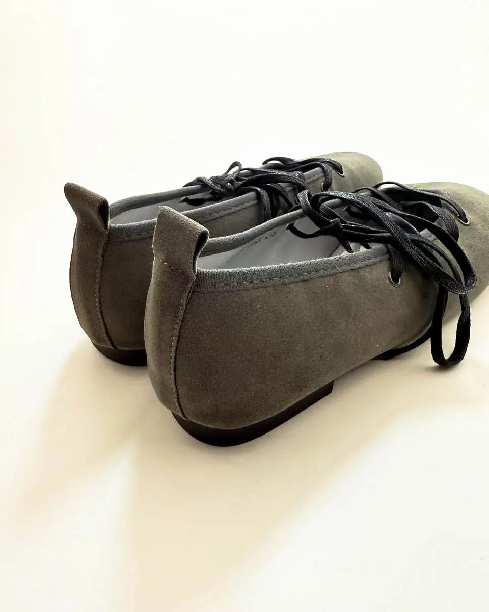 Cross Tied Ballet Flats
