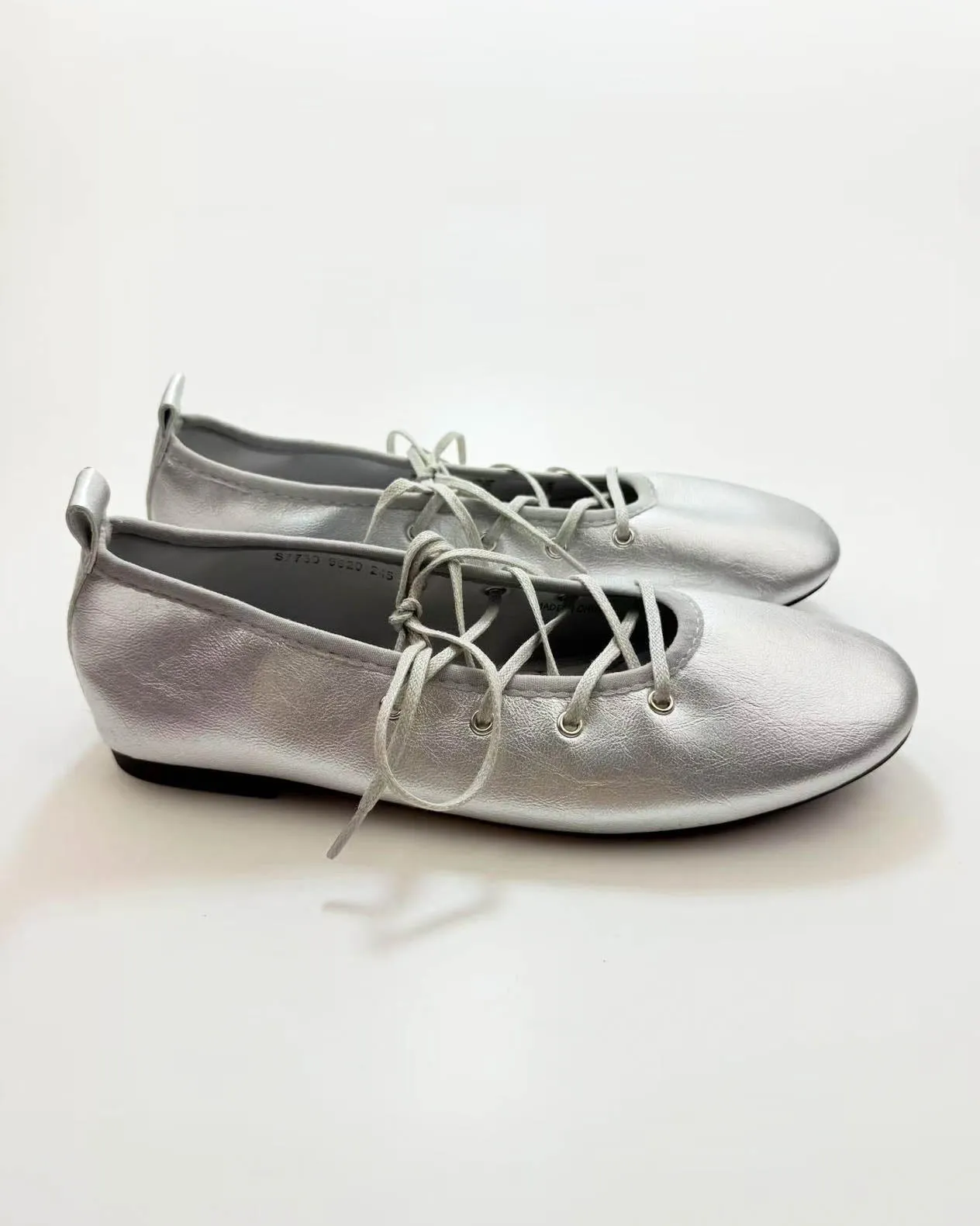 Cross Tied Ballet Flats