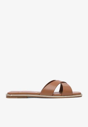 Divine Nappa Leather Slides