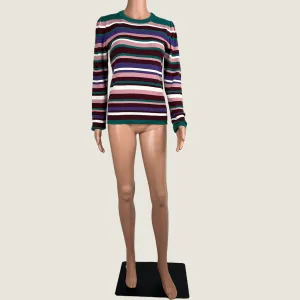 Dotti Striped Knit Long Sleeve Jumper XS