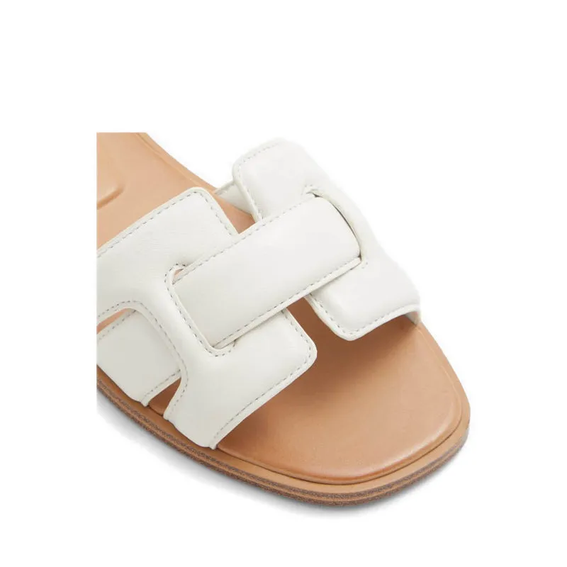 Elenaa Flat Sandals - White/Bone