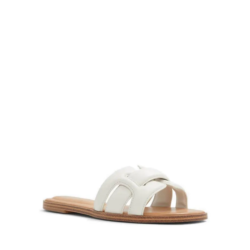 Elenaa Flat Sandals - White/Bone