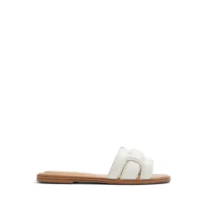 Elenaa Flat Sandals - White/Bone